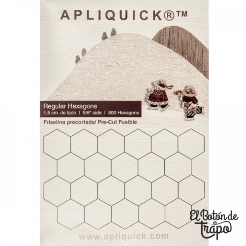 Hexágonos Apliquick de 1,5cm-5/8"