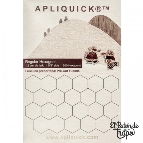 Hexágonos regulares 1,5cm-5/8" Apliquick