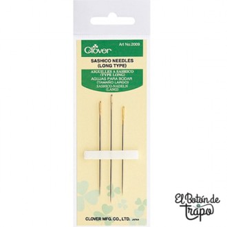 Agujas Sashiko Largas Clover