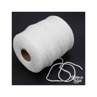Cordón Elástico Blanco 3mm