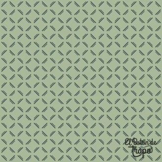 Tela EQP Tomorrows Heritage Azul Log Cabin