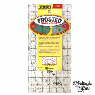 Regla Patchwork OLFA FROSTED 6 x 12 pulgadas