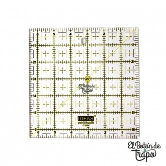 Regla Patchwork Pulgadas Cuadrada 6.5" x 6.5"