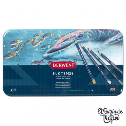 Caja Metálica Derwent Inktense 36...