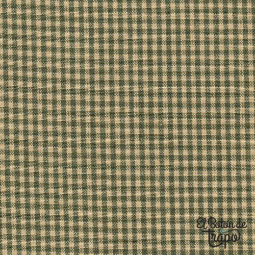 Tela Japonesa Tramada Diamond Textiles Faded Memories Vichy Verde