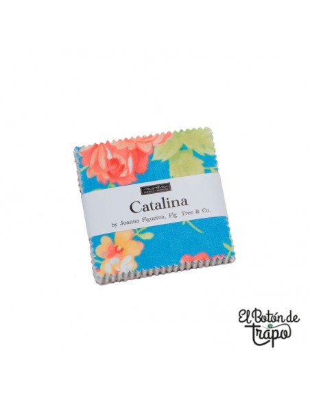 Mini charm pack de la colección Catalina de Joanna Figueroa para Moda Fabrics