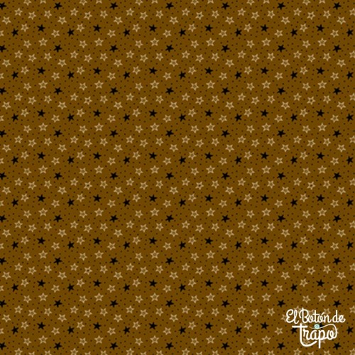 Tela Primitive Traditions Brown Stars