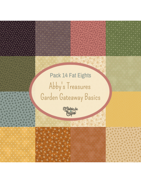 Pack 14 Fat Eighs telas patchwork