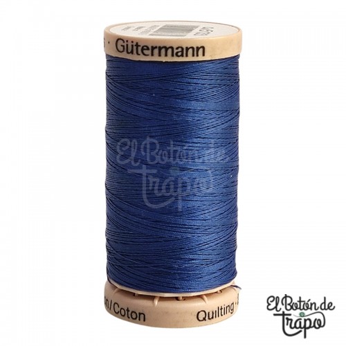 Hilo de acolchar Gütermann Azul 5133, algodón encerado de 200 metros