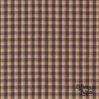Tela Homemade Homespuns Purple Tan