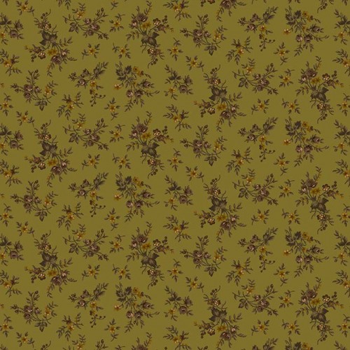 Tela Kim Diehl Rain As Rain Green Floral