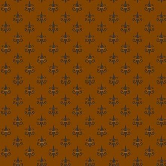 Tela Kim Diehl Right As Rain Orange Fleur de Lis