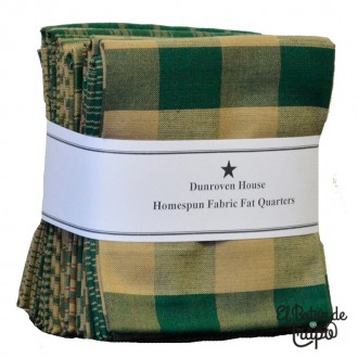 Pack 12 Fat Quarters Dunroven House Bundles Green