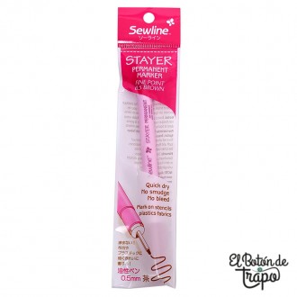 Marcador Permanente Marrón Sewline