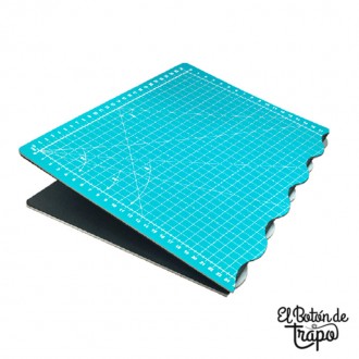 base de corte plegable para patchwork 45 x 30cm turquesa