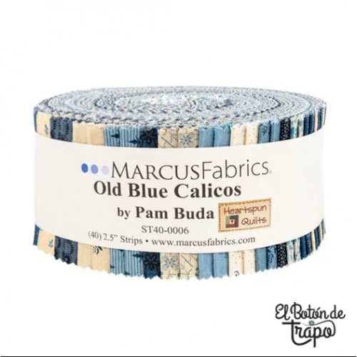 Jelly Roll Old Blue Calicos Marcus Fabrics