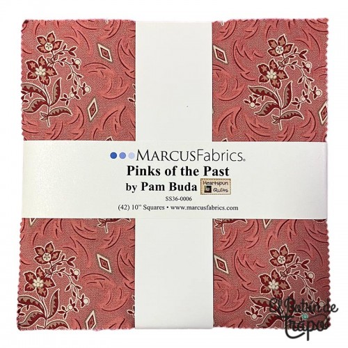 MARCUS FABRICS PINKS OF THE PAST BY PAM BUDA (42 10X10 SQUARES