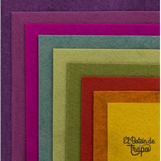 Pack Surtido Fieltro de Lana Festival 15x15 (9 uds) 2