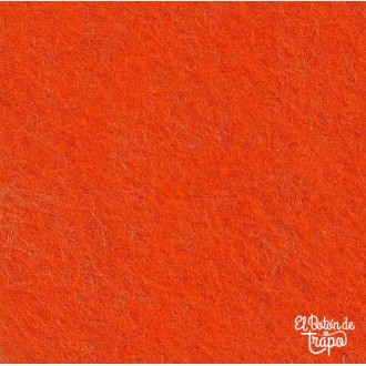 Fieltro de Lana Naranja Brillante