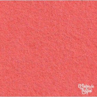 Fieltro de lana coral