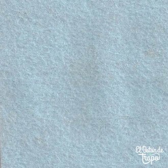 Fieltro de Lana Azul Hielo
