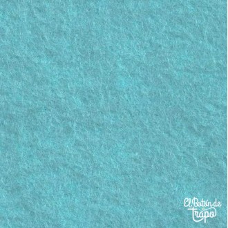 Fieltro de lana aguamarina