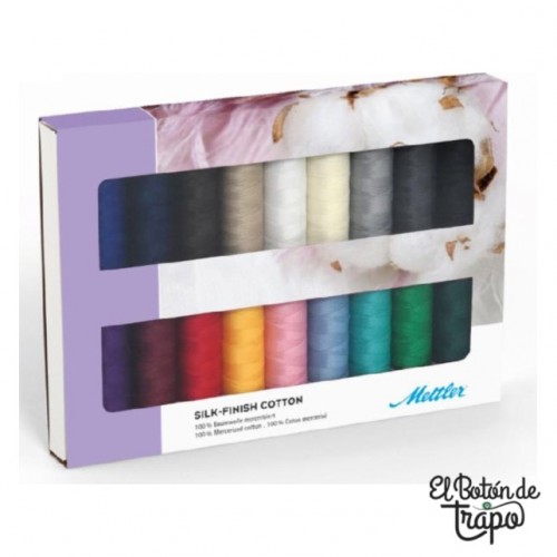 Pack de Hilos Silk-Finish Cotton 50 Mettler