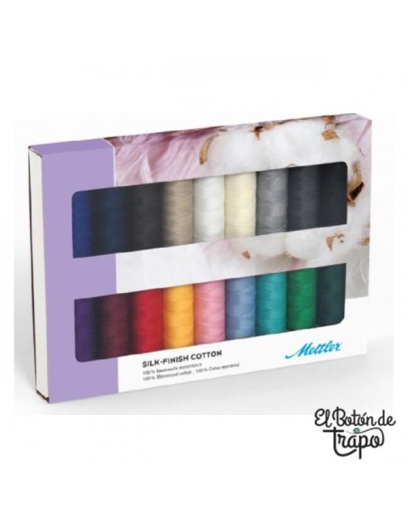Pack de Hilos Silk-Finish Cotton 50 Mettler