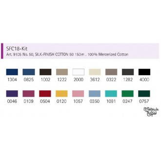 Pack de Hilos Silk-Finish Cotton 50 Mettler 2
