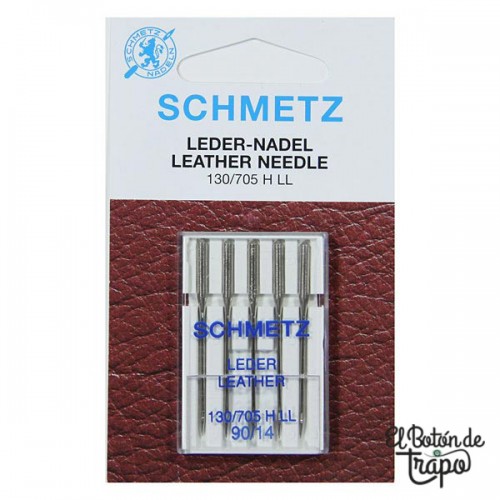 Agujas Máquina Cuero 130/705H LL Schmetz Leather