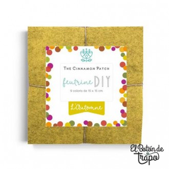 Pack Surtido Fieltro de Lana Automne 15x15 (9 uds)