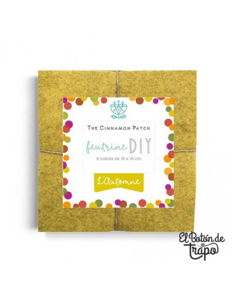 Pack Surtido Fieltro de Lana Automne 15x15 (9 uds)