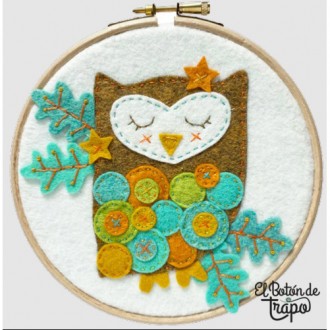 Kit de Fieltro Petite Chouette Endormie