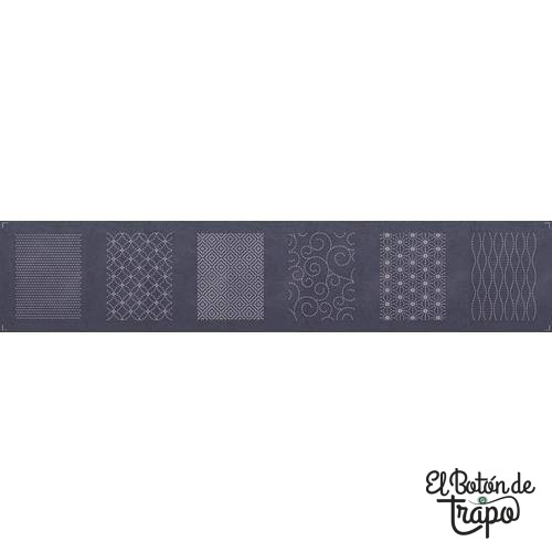 Panel Sashiko Tissu Bleu