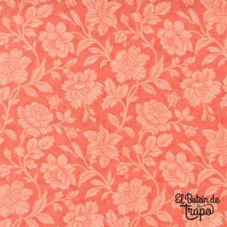 Tela Rendezvous Damask Roses