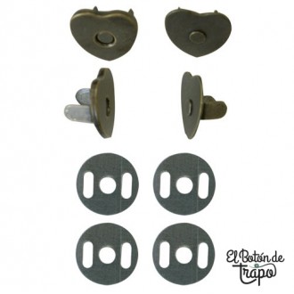 Cierre Magnético Corazón 18mm (2uds)
