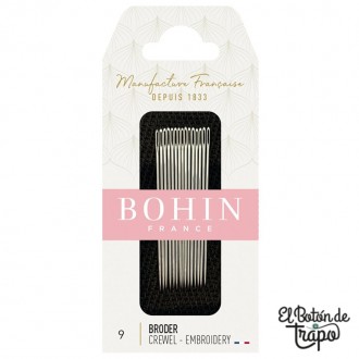 Agujas para Bordar Bohin No.9
