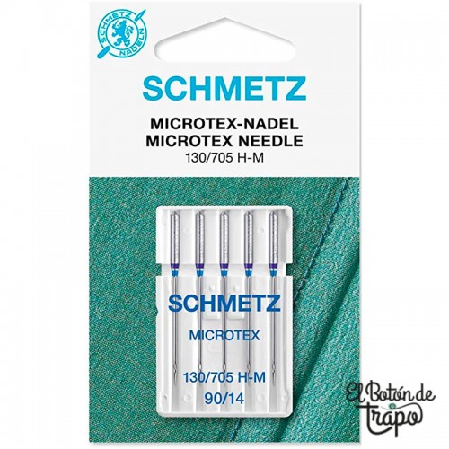 Agujas Schmetz Microtex 90/14