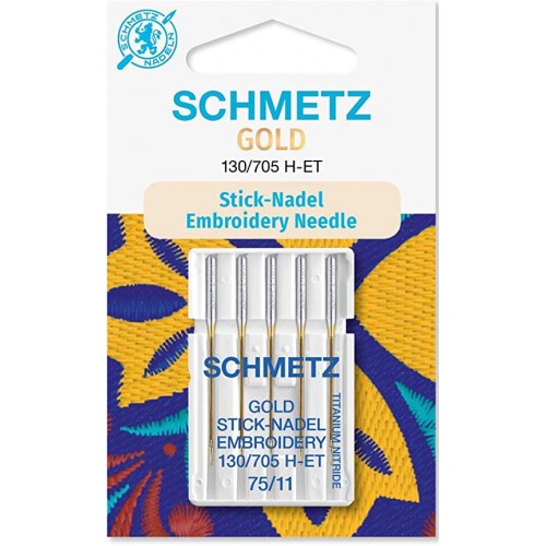 Agujas Schmetz Gold para Bordado 75/11