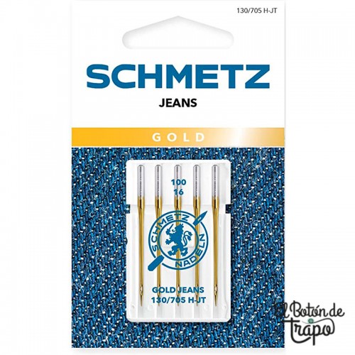 Agujas Schmetz Gold Jeans 130/705 H-JT 100/16