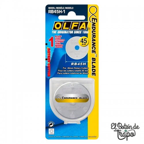 Cuchilla Olfa Cutter 45mm RB45H-1 Larga Duración