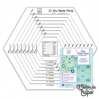 Regla para cortar Hexagonos June Tailor