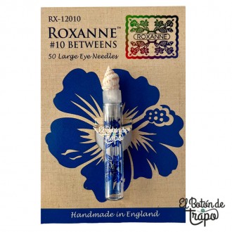 Agujas para Coser a Mano Roxanne N0. 10 50 unidades