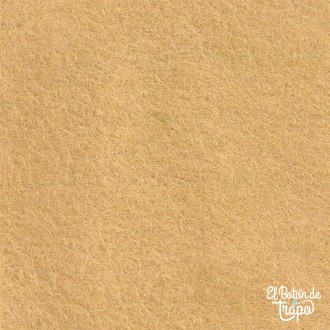 Fieltro de lana color crema