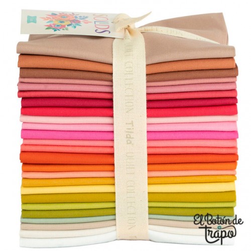 Pack 25 Fat Quarters Tilda Básicos Lisos