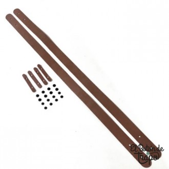 Asa Cuero Vegetal Nanbag Marrón 65 cm