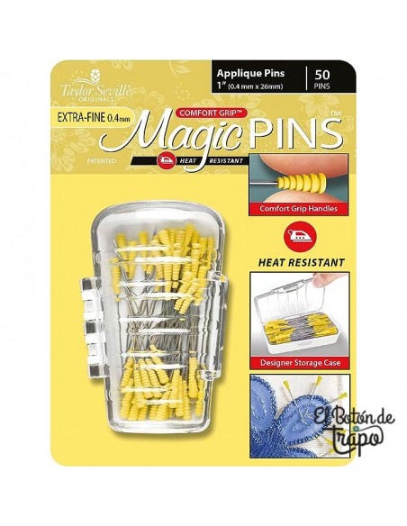 Alfileres Magic Pins Applique Taylor Seville Extra-fine