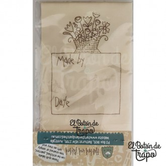 Etiquetas Patchwork Hatched and Patched Flower Field 2