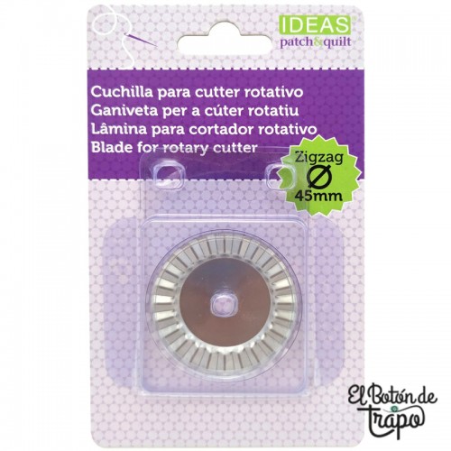 Cuchilla Cutter Rotativo 45mm Zigzag