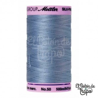 Hilo Mettler Silk-Finish No.50 0350 Summer Sky Blue 500m